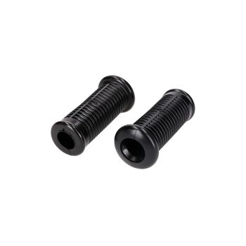 kaassõitja / reisija jalatoe kummikomplekt must, originaalkujundus Simson S50, S51, S53, S70, S83, KR51/1, KR51/2, SR4-2, SR4-3, SR4-4 jaoks