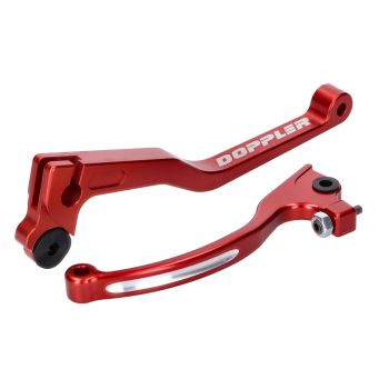 Doppler piduri- ja sidurihoobade komplekt CNC punane Rieju MRT 2018- Euro4
