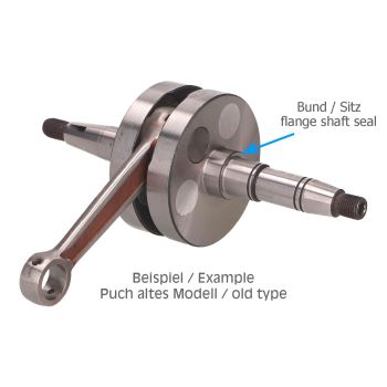 vändvõll sport Puch Maxi E50 mootori jaoks (vana tüüp)