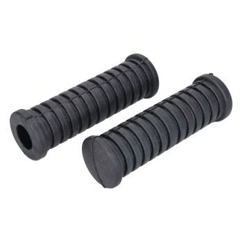 footrest rubber set cross ribbed black for Simson S50, S51, S53, S70, S83, SR4-1 Spatz, SR4-2 Star, SR4-3 Sperber, SR4-4 Habicht