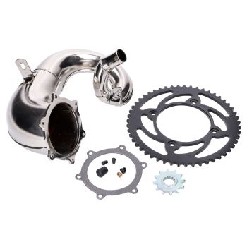 piirangute eemaldamise komplekt koos kroomitud väljalaskekollektoriga Beta RR50 Supermoto Euro5 2021 jaoks