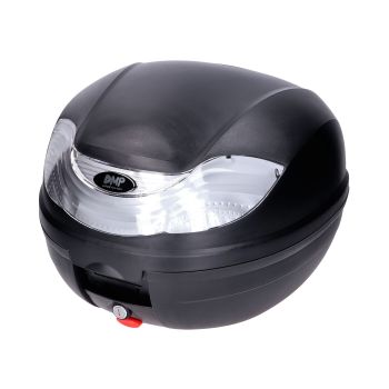 Top Case black - lock with 2 keys - 32L capacity reflector white