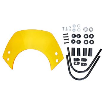 windshield short yellow tinted with bracket for Vespa GT, GTS