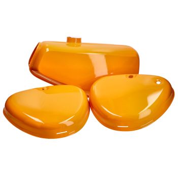 fuel tank with side cover orange for Simson S50, S51, S70