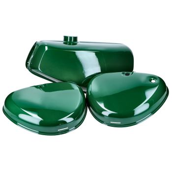 fuel tank with side cover dark green for Simson S50, S51, S70