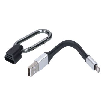charging cable keychain 10cm USB to Lightning connector