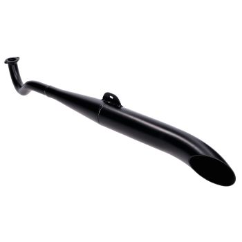 exhaust sidepipe complete black for Puch Maxi