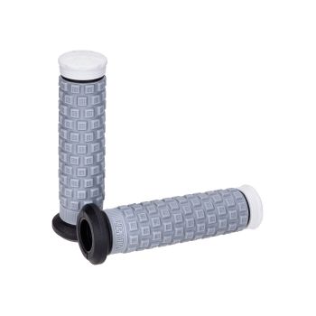 handlebar rubber grip set ProTaper Tri Density Pillow Top ATV gray white