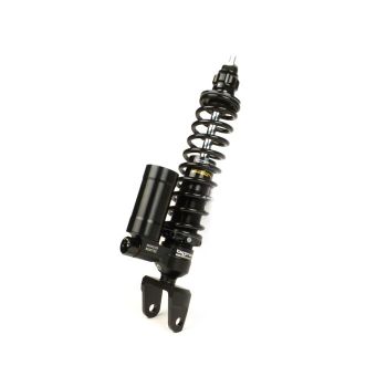 Rear shock absorber -BGM PRO SC/R12 COMPETITION, 330mm- Vespa PX80, PX125, PX150, PX200, T5 125cc, Vespa Rally180 (VSD1T), Vespa Rally200 (VSE1T - Ducati), Sprint150 (VLB1T), TS125 (VNL3T), GT125 (VNL2T), GTR125 (VNL2T), V50, PV, ET3 - black