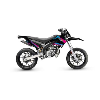decal set black-pink-blue glossy for Gilera SMT 11-17