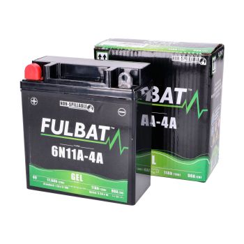 battery Fulbat 6N11A-4A 6V 11Ah GEL for Simson S50, S51, SR50, SR80, MZ TS/ ES/ ETS