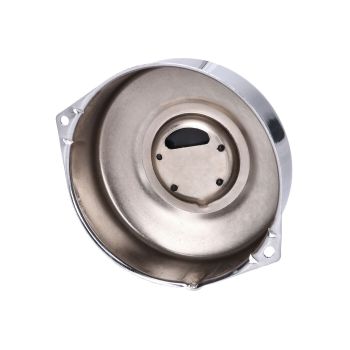 Mootori süüte kate / generaatori kate kroomitud, must Puch logo Puch Maxi, X30 jaoks