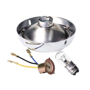 esituli ümmargune 85mm / 109mm kroomitud Puch MS, VS, MV, DS 1 (vana tüüp) jaoks