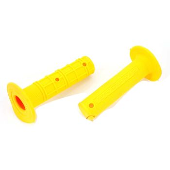 Grips Yellow Yellow 22/24mm 120mm for Zündapp GTS, KS, C 50 Sport, Kreidler, Hercules