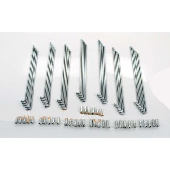 Spokes chrome 140mm with nipple 36 pieces for MCB moped, mokick, moped, scooter