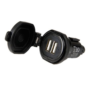 USB laadija Din-Tech 2 USB pordiga - Kiirlaadimine - 2700mA 12/32V