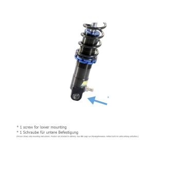 Piaggio eesmine amort must mudelitele Vespa Primavera, Sprint (ühe poldiga versioon)