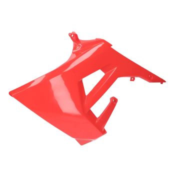 fuel tank cover left OEM red for Derbi Senda R 50, Senda SM 50 X-Treme Euro4 2018-