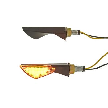 Suundtuli kompl. M8 LED must New Sphere Klarglas