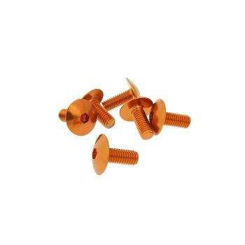 Poldid 6tk Plastik oranž - M6x15