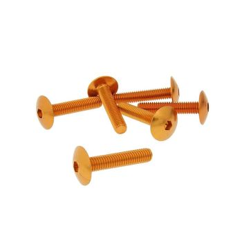 Plastikpoltide komplekt 6tk Oranž - M6x30