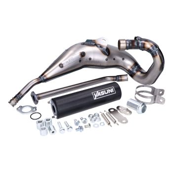 exhaust Yasuni Cross ML black for Aprilia RX, SX, Derbi Senda R, SM, Gilera RCR, SMT 50cc 2-stroke EBE, EBS, D50B0 engine