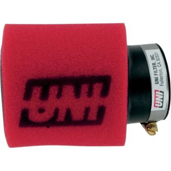 Õhufilter d. 44.5mm, pikkus 102mm, nurgaga UNI POD, kahe kihiline