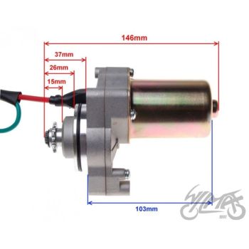 Starter ülemine - hoiris. Mootor 50-125cc (1P39FMB/47FMD/50FMG/52FMH/54FMI)