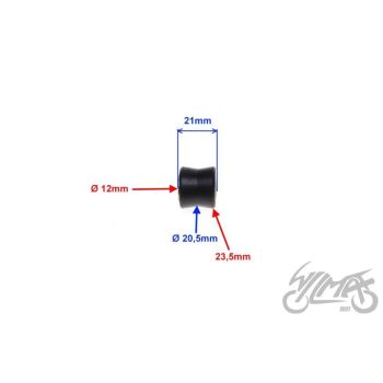 Amortisaatori puks M12, 21x20,5/23,5mm