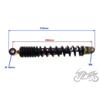 Tagaamort - pikkus 290mm