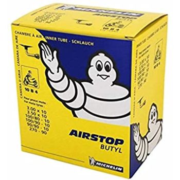 Michelin Scooter Tube 3.00-10, 3.50-10, 90/90-110/80-10, 10B4 VALVE 1202