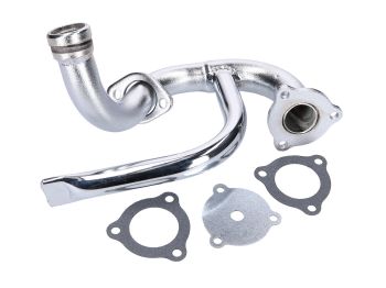 exhaust manifold chromed w/ choke tube for Aprilia SX, RX, Derbi Senda, Gilera RCR, SMT