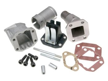 intake manifold Polini reed block 19/25.5mm for Vespa 50 PK, XL, 125 PK, XL w/ CP carburetor