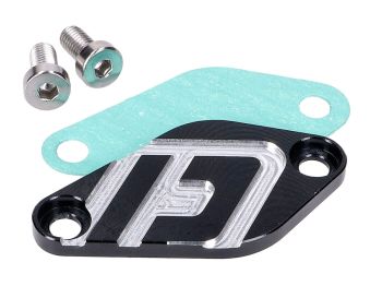 oil pump cover Doppler V2 black for Minarelli AM6, Derbi EBE, EBS, D50B