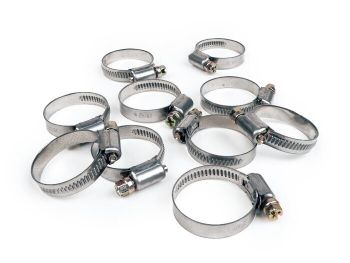 Hose clamp set -UNIVERSAL- 25-40mm - band width = 9mm - 10 pcs
