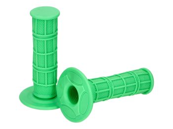Grip set Off-Road Waffle green 22mm universal