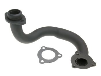 exhaust manifold black unrestricted for Derbi Senda, Aprilia RX/SX, Gilera RCR/SMT