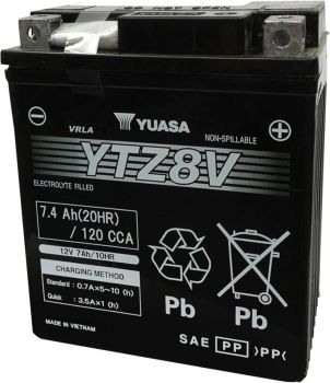 BATTERY YUASA FA YTZ8V