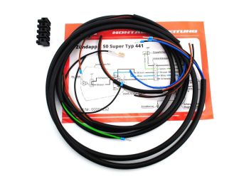 Wiring harness Goebel black 441 for Zündapp, C 50 Super type