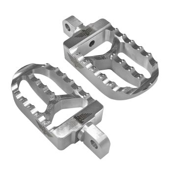 FOOTPEGS MX V2 M8 SOFTAIL SILV