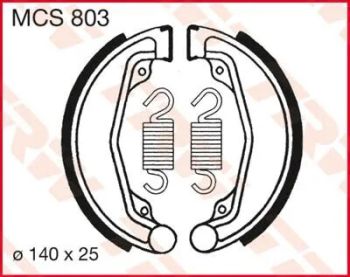 BRAKE SHOES TRW MCS803
