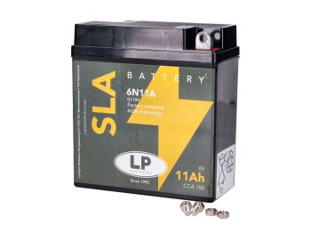 Battery 6V 11Ah for Zündapp KS 125 KS 175 GS 125