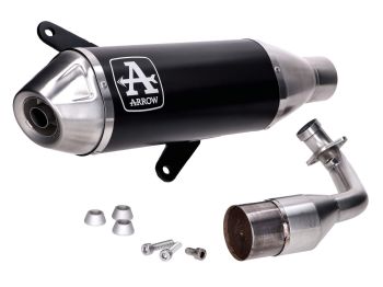 Exhaust Arrow Urban with catalytic converter black for Vespa GTS 310