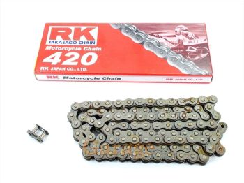 Steel chain 420 122 links for Yamaha, DT 50 R