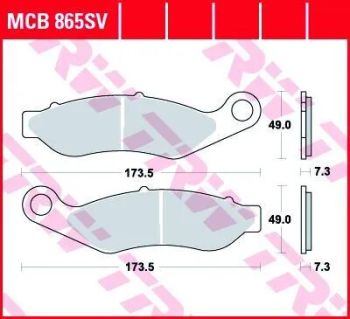BRAKE PAD SINTER FRONT STREET