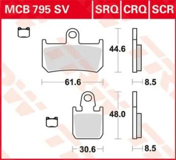 BRAKE PAD TRW MCB795CRQ