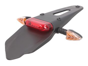 rear fender w/ brake light LED red incl. indicators for Supermotard, Enduro