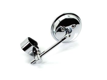 Handlebar end mirror custom small chrome for moped, moped, chopper