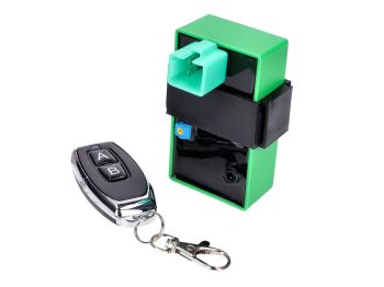Speed converter adjustable with radio remote control for AGM, Explorer, Alpha Motors, Nova Motors, China scooters with 4T GY6 (ECS carburetor) engine Euro4- 2018-