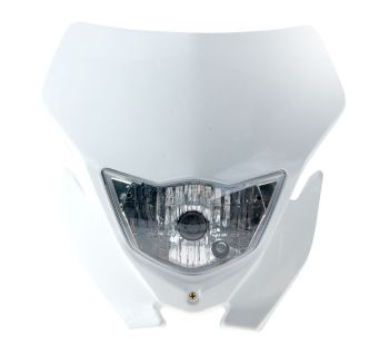 Forte Framlamppa-Frontkåpa Universal Vit Halogen